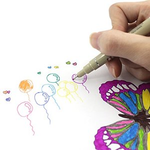 Micro <span class=keywords><strong>Fine</strong></span> Line Needle <span class=keywords><strong>Tip</strong></span> Liner Marker Vẽ Bút Để Tô Màu, Vẽ Tranh - Product Image 2