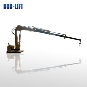 מתקפל הידראולי מיני הרמת טנדר מנוף SQ08A4 הידראולי זרוע מנוף עבור משאיות איסוף משאית מנוף עם כבל כננת 1 טון. m - Product Image 4