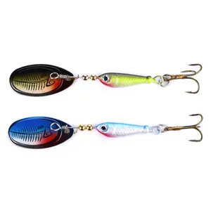 Hengjia 5,5 CM 9G calamar plataformas trolling Señuelos de Pesca cebos spinner