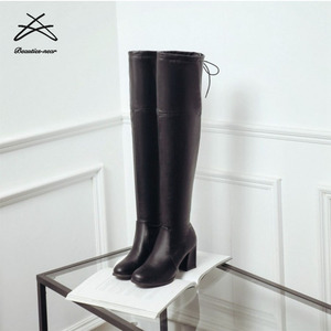 PU Leather Long <strong>Boots</strong> <strong>Over</strong> <strong>Knee</strong> <strong>Boots</strong> Women 2018 Fashion - Product Image 6