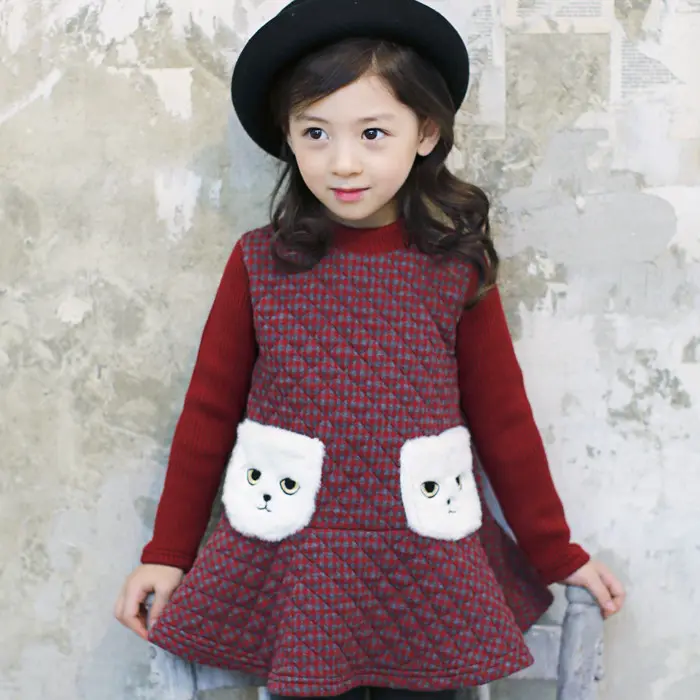 Оптовая продажа, Детские традиционные корейские Зимние Повседневные платья Hanbok