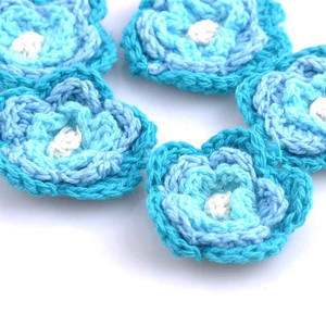 Prix usine Tricoté À La Main Fleur Coton Fleurs Au <span class=keywords><strong>Crochet</strong></span> - Product Image 4