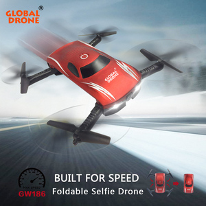 Global drone GW186 <span class=keywords><strong>mini</strong></span> plegable selfie <span class=keywords><strong>Pocket</strong></span> drone con cámara WiFi <span class=keywords><strong>2</strong></span>.4g <span class=keywords><strong>mini</strong></span> drone quadcopter con cámara - Product Image 1