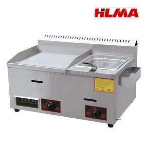 Multifunzionale commerciale <span class=keywords><strong>Barbecue</strong></span> A Gas Grill Con Friggitrice - Product Image 2