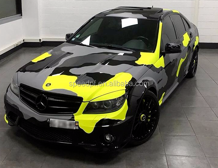 Новинка, цветная цифровая печать, камуфляжная Виниловая наклейка для кузова автомобиля