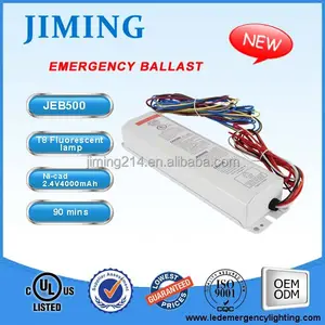 Emergency Light Ballast Made By JIMING: JEBT5-500 UL Listed 500LM Emergency Lighting Ballast Battery Pack Specially For Fluorescent Lamps And PLC Tubes