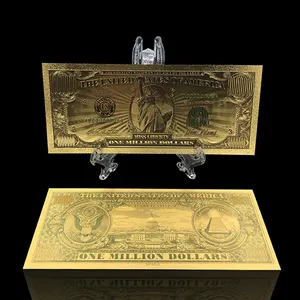 Colored American Gold Banknote百万ドル金箔紙幣Gifts Collection Money