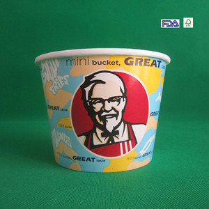 1100ml cubo de pollo frito con tapa de papel - Product Image 1