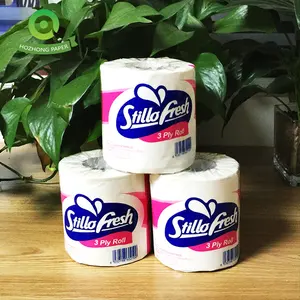 wholesale price core standard roll 3 ply white toilet tissue paper factory