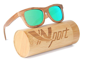 Gafas de Sol de bambú unisex personalizadas 2021 con lentes polarizadas de madera y metal Logotipo personalizado de etiqueta privada de China - Product Image 3