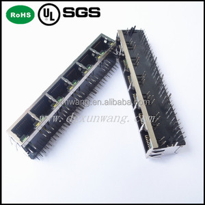 Китай поставщиков <span class=keywords><strong>rj45</strong></span> разъем 1x6 Порт Магнитный модуль 100/1000base-t