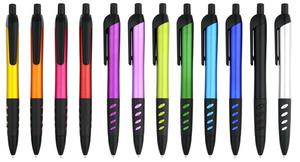 <span class=keywords><strong>Penna</strong></span> a sfera in plastica promozionale con Logo personalizzato 1.0mm di larghezza di scrittura brillante personalizzabile - Product Image 6