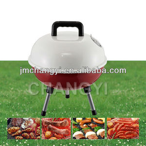 Cromado de acero inoxidable al por mayor de carbón portátil <span class=keywords><strong>mini</strong></span> <span class=keywords><strong>barbacoa</strong></span> parrilla redonda con certificado ce - Product Image 1