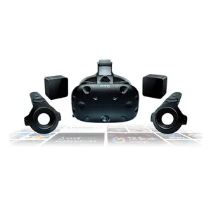 HTC vive kask 3D VR gözlük sanal gerçeklik kulaklık oyun için HTC vive COSMOS 6 izleme kameraları ile iki adet denetleyici