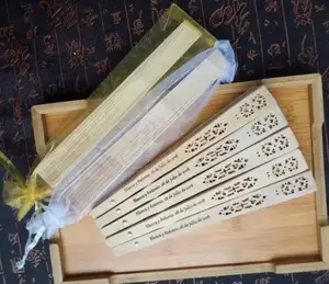 Özel reklam bambu özelleştirilmiş el fan