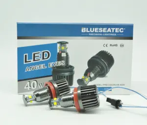 סופר בהיר 9-16V 40W H8 רכב LED מלאך עיניים fit עבור BMW E92 E60 E82 E90 e93 E87 LED סמן