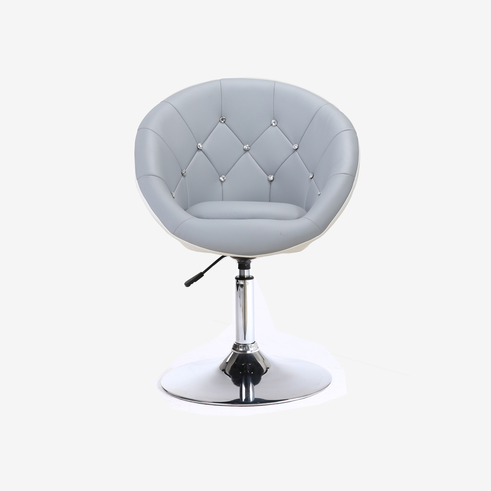 WKWKER Rolling Stool With Wheels Swivel Stool With Back Height Adjustable Chair PU Leather Rolling Chair Ideal For Spa Salon Home Office Drafting