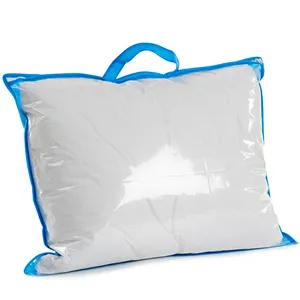 透明PVC透明枕包装ジッパーバッグハンドル付き