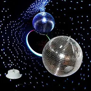 Colorful mixed led effect lighting glass mirror ball bar dj disco light