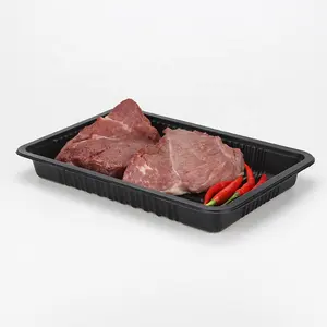 Embalaje desechable de alimentos de grado alimenticio, bandeja Biodegradable de plástico para alimentos, para carne