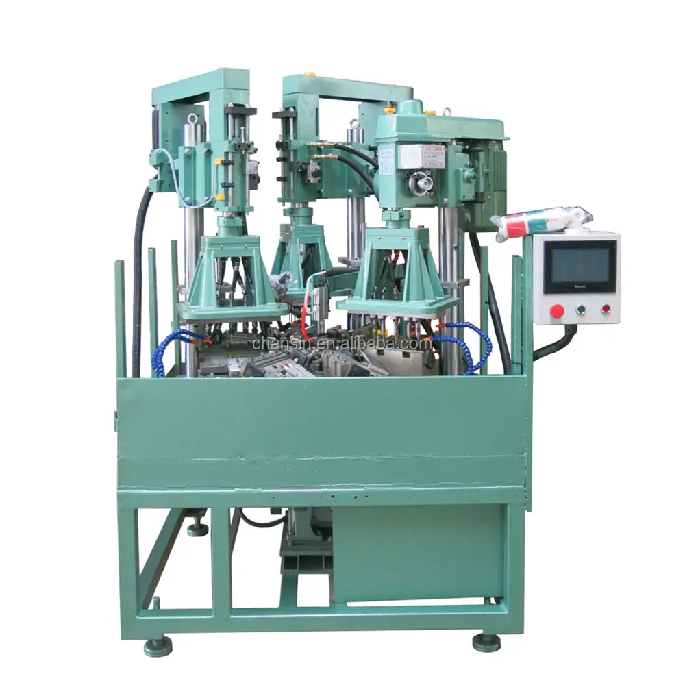Multiple spindle 5 holes drilling tapping chamfering machine automatic