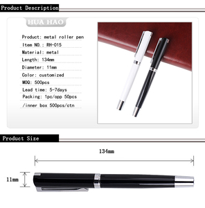 Venta caliente promocional de encargo insignia de la impresión de tinta de metal bolígrafo <span class=keywords><strong>roller</strong></span> <span class=keywords><strong>gel</strong></span> - Product Image 2