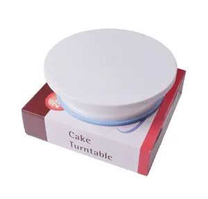 Cake Stand Baking Tool 12 Inch Mounted Cream Cake Table Turntable Rotating  Table Stand Base Turn Around Decorating Table