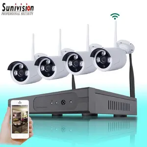 De seguridad inalámbrica WIFI de los sistemas de vigilancia HD 720P HD interior/al aire libre IP cámaras apoyo de alarma de detección de movimiento y control remoto