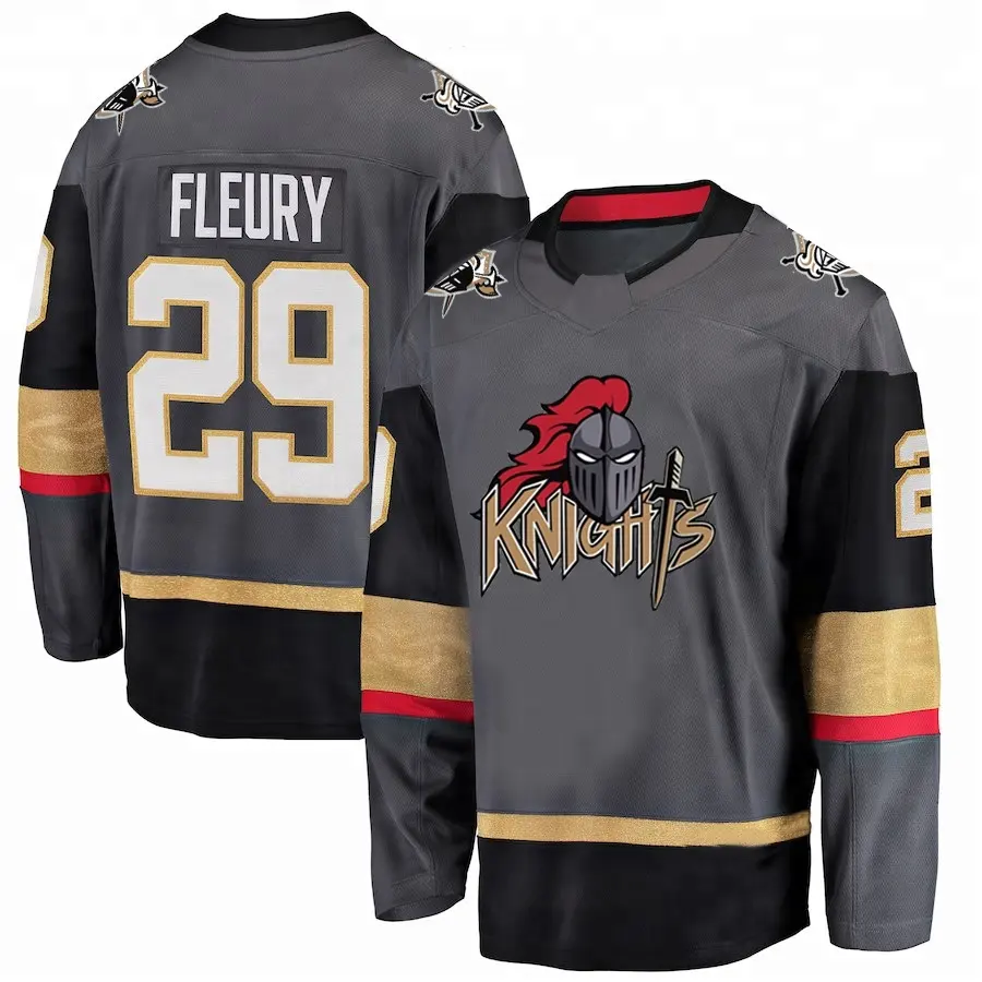 Hockey Sublimated Jerseys Ice Hockey Shirts Any Logo Sublimation Golden Custom Hockey Jersey