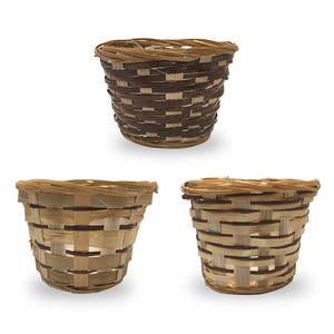 Cina fornitore All'ingrosso di Bambù Rotondo <span class=keywords><strong>Felce</strong></span> fioriera cestino - Product Image 3