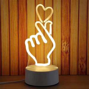 Newest Touch Control Hologram <strong>Projector</strong> 3D LED Table <strong>Lamp</strong> Projection Night Light - Product Image 1
