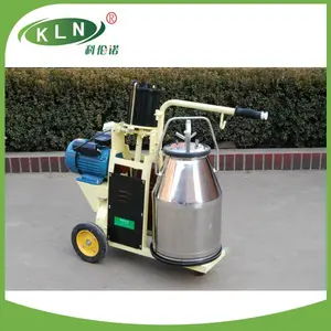 """KLN"" brand piston pump & motor type milk sucking machine for cow with 1 milk barral"