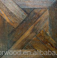 Parquets en bois de chêne antique, pièces, sol en bois fini avec couleur caramel - Product Image 3