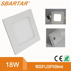 Praça led painel de luz habitação 12 w 15 w 18 w 20 w com 2 anos de garantia