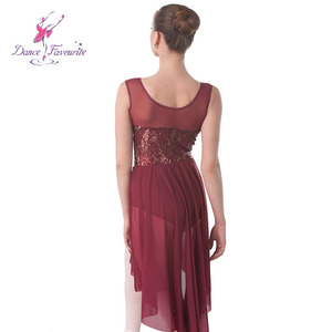 Adult Wine <strong>Red</strong> Ballet <strong>Dance</strong> Sequin <strong>Dress</strong> Contemporary and <strong>Lyrical</strong> <strong>Dance</strong> Costumes 18418