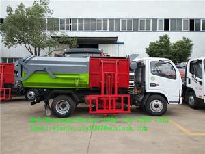 Camión de basura de 5 toneladas, camión de basura de 4x2, con cargador lateral, para limpieza, venta - Product Image 2