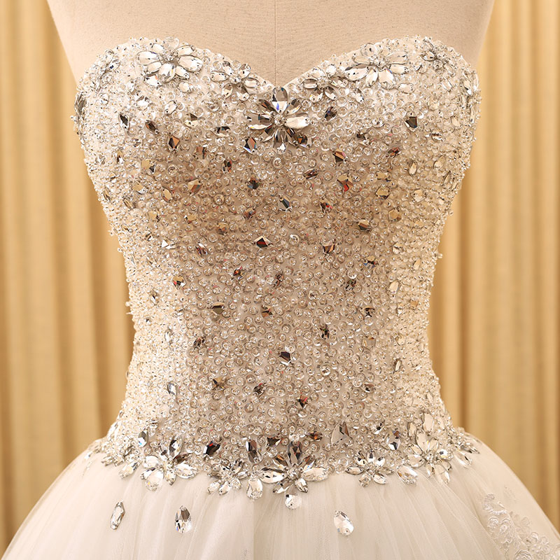 fitted chiffon wedding dress Fit & Flare Gown with Lace Crystal Appliqué Bodice – Lotus Threads Bridal main image 0