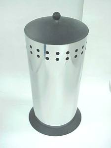 2 Set Durable Stainless Steel Body Plastic <b>Lid</b> Wheel Laundry <b>Bin</b> - Product Image 5