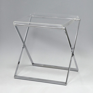 ชั้นวางเสื้อผ้าทรง X สีดำและโครเมียม สแตนเลส สไตล์โมเดิร์น สำหรับห้องนั่งเล่นและห้องนอน ลดราคาพิเศษ - Product Image 2