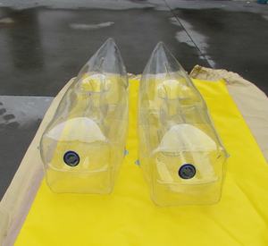 Zapatos de agua inflables para adultos, zapatillas transparentes de PVC, oferta de verano de 2021 - Product Image 3