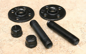 1/2 "bride de plancher de <span class=keywords><strong>tuyau</strong></span> en acier galvanisé noir <span class=keywords><strong>pour</strong></span> meubles en fonte pieds - Product Image 4