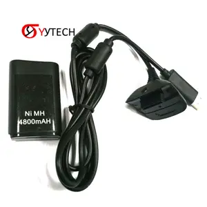 SYYTECH-Cable de carga USB, Kit de batería recargable para XBOX 360 Xbox360