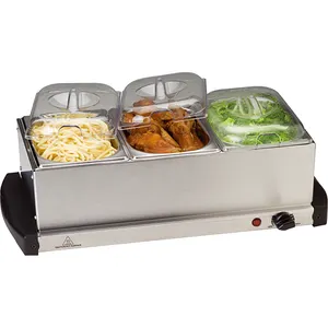 Equipo de cocina buffet quemador rozaduras plato calentador de comida de bain marie