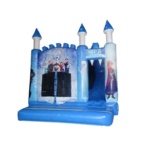 Đông lạnh Inflatable Thương Mại Bouncer Lâu Đài Trượt Trượt Combo Cần Bán