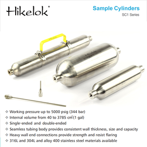 Цилиндры для образцов 5000 типа Swagelok, 3785 мл, баллоны с гнездовой нитью, жидкий водород, сжиженный газ, мини, 40 мл, 150 мл, 500 мл, 1000 мл - Product Image 2