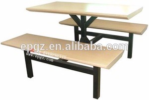 Bancos de Cafetería con Mesas, Muebles de Madera Contrachapada/Madera, Mesa de Banco, Muebles de Cafetería - Product Image 2