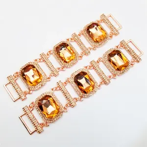 Konektor Rantai Berlian Imitasi untuk Pakaian Renang Bra