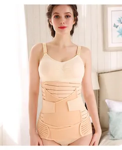 Enveloppe abdominale 3 en 1 post-partum pour femme, bandeau post-partum moulant, taille de ventre - Product Image 1