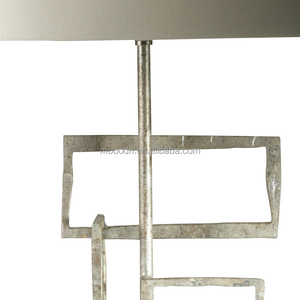 Retro lujo arte decorativo Vintage óxido oro Metal seda tela Romana Viabizzuno lámpara <span class=keywords><strong>de</strong></span> mesa para hotel - Product Image 4