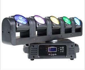 Mới nhất 5 người đứng đầu câu lạc bộ đêm di chuyển đầu chiếu sáng 4 in1rgbw DJ ánh sáng <span class=keywords><strong>LED</strong></span> di chuyển đầu chùm thanh - Product Image 1